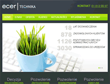 Tablet Screenshot of ecer.pl